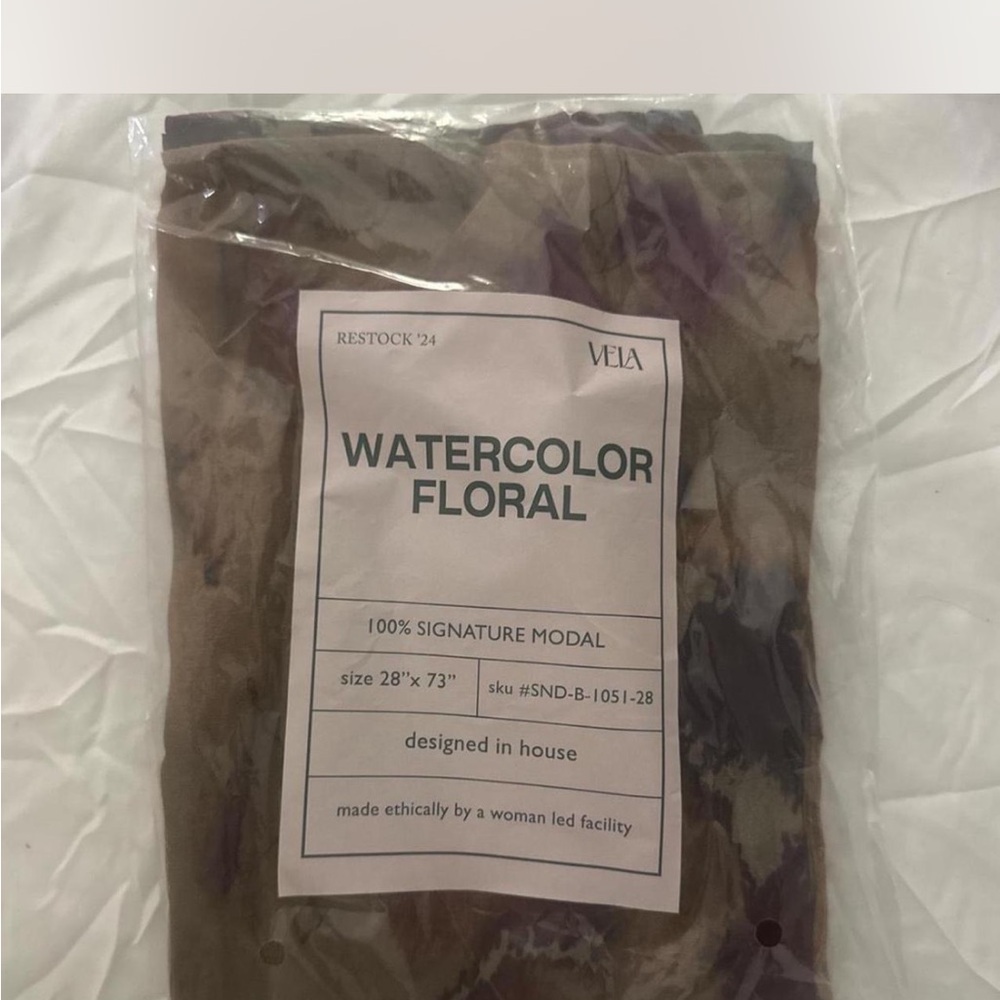 VELA Watercolor Floral Scarf